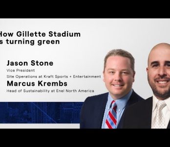 How Gillette Stadium is turning green 