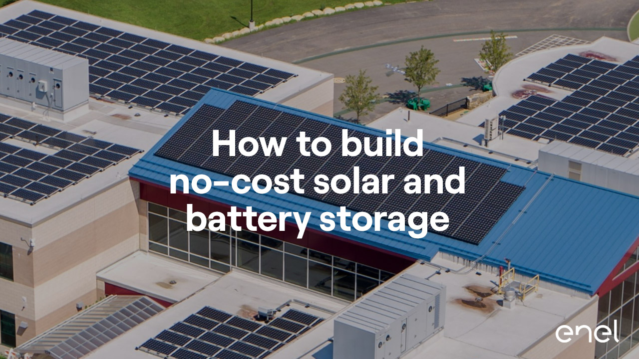 No-Cost solar and battery storage