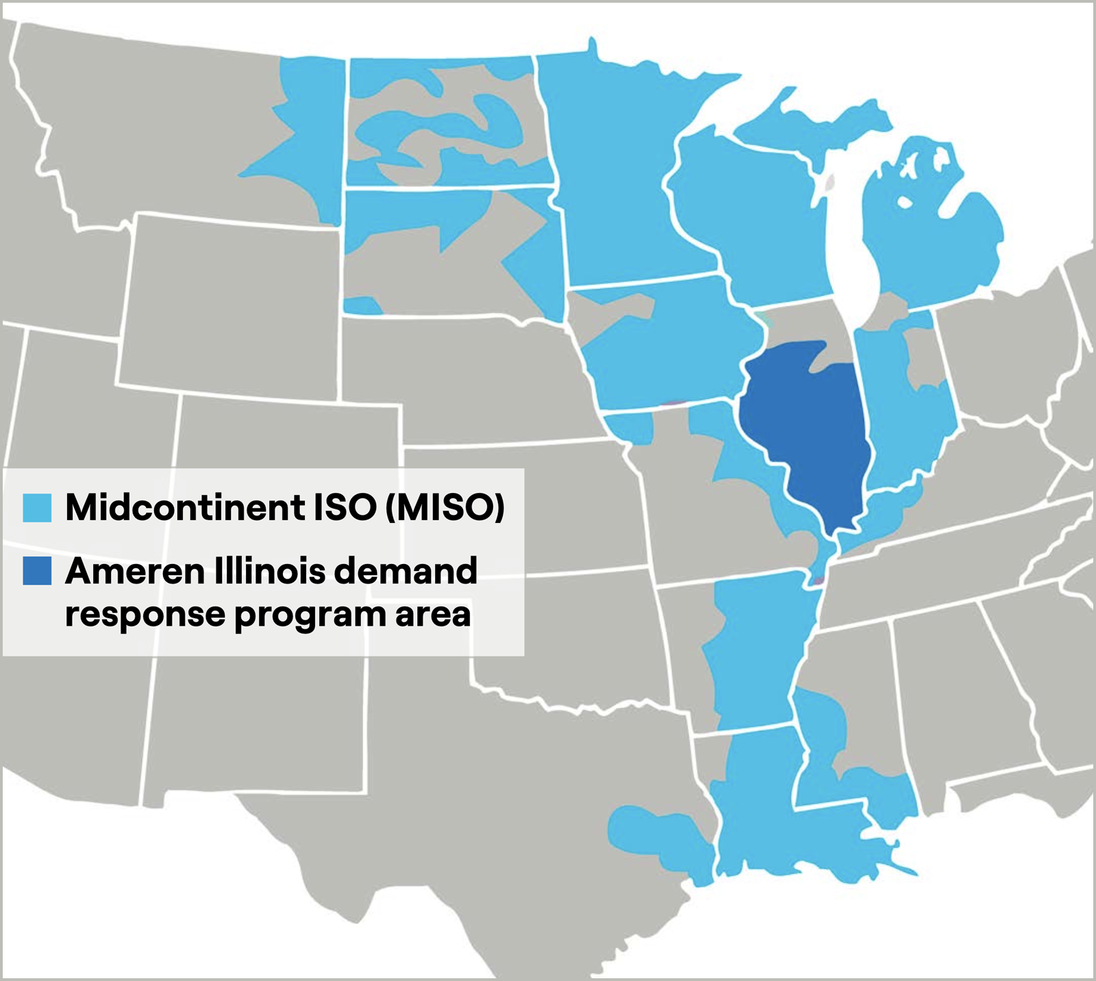 Ameren Illinois Demand Response territory map