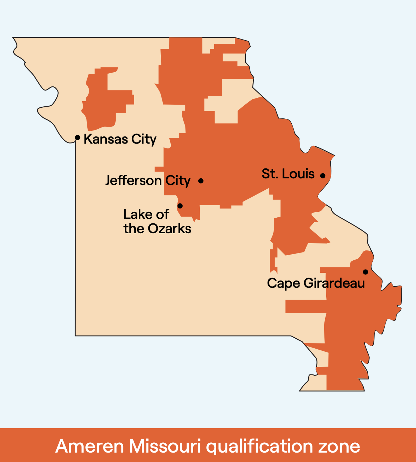 Ameren Missouri Demand Response territory map