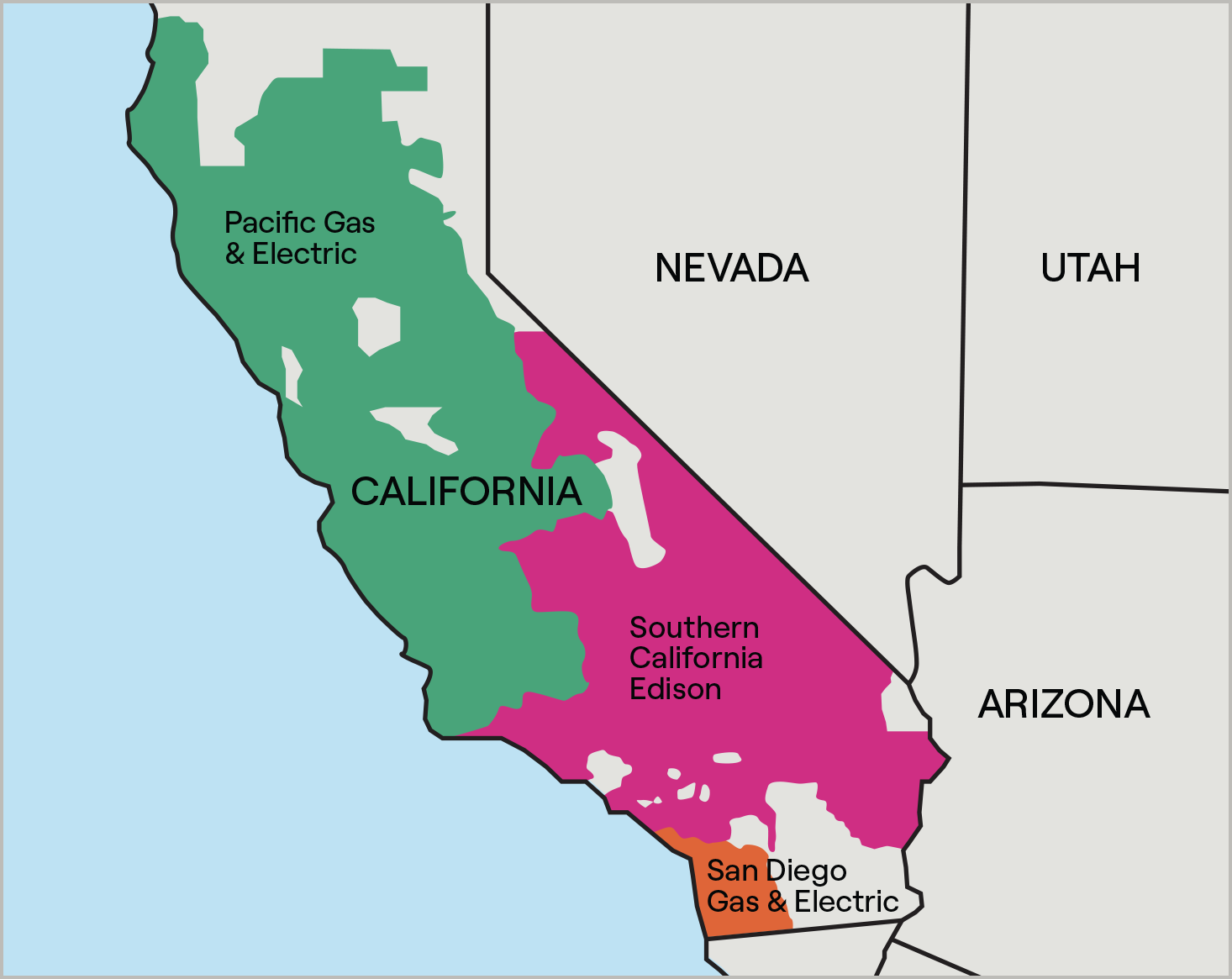 California Demand Response territory map