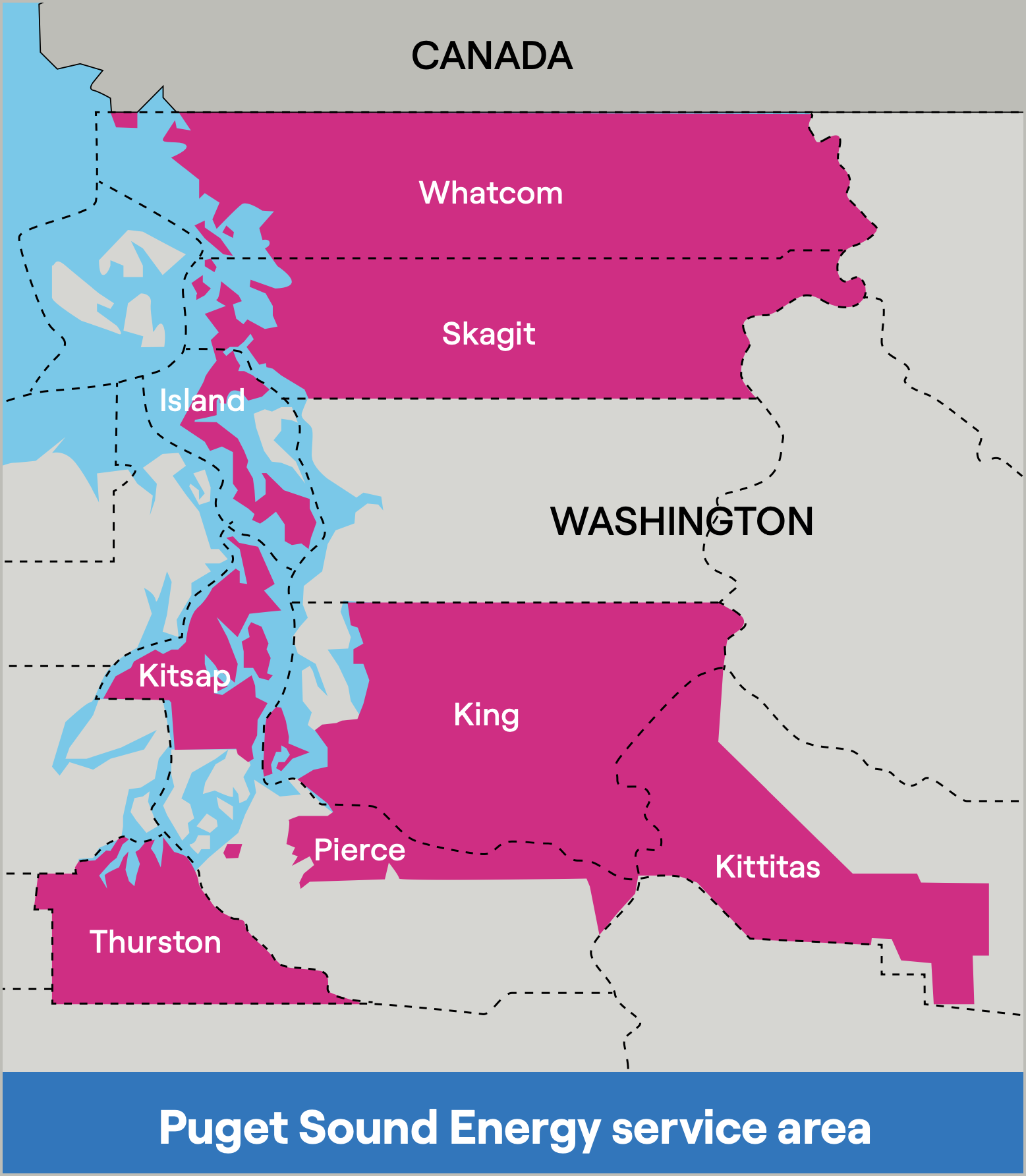 Puget Sound Demand Response territory map