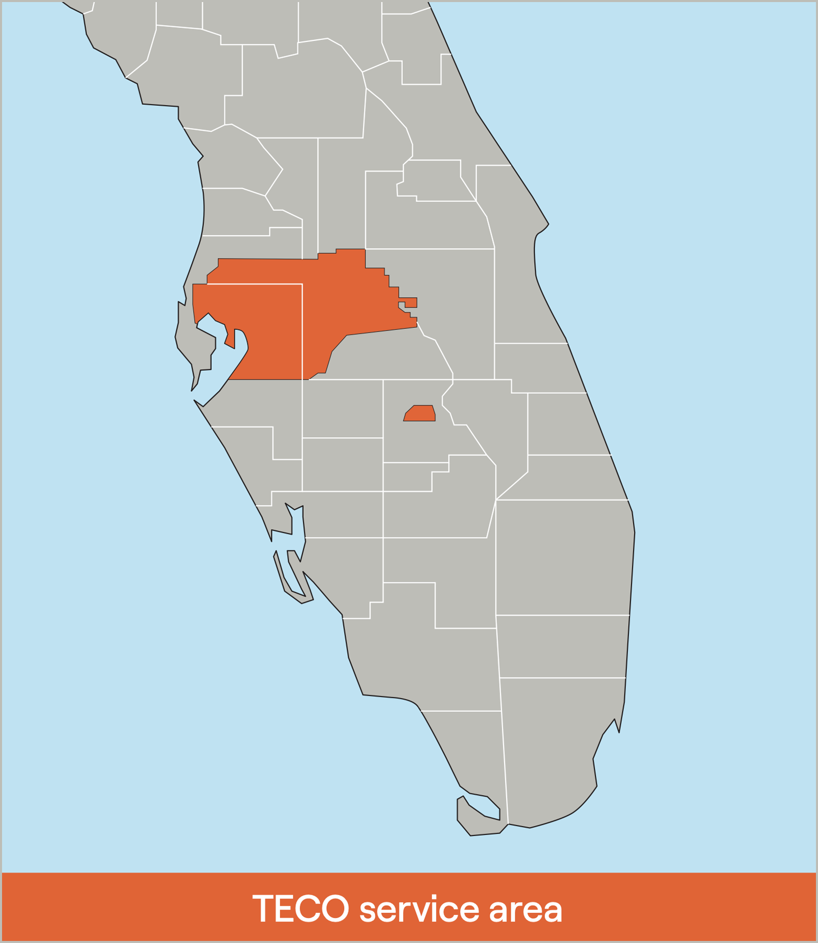 Tampa Electric Demand Response territory map
