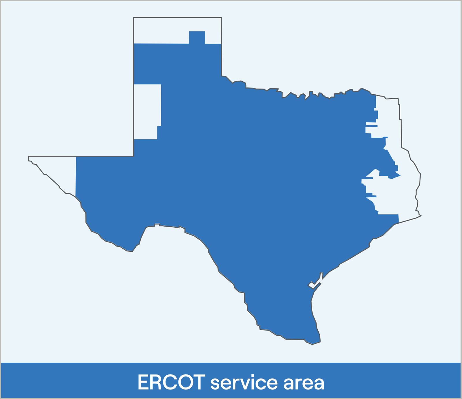 Texas Demand Response territory map
